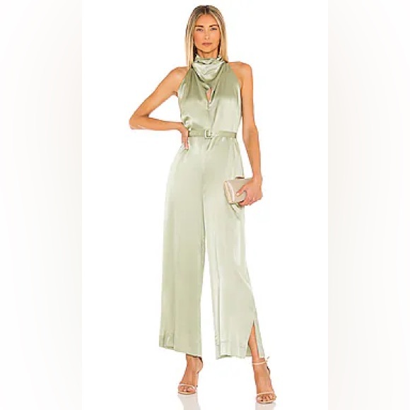 NICHOLAS Silky Jumpsuit Belted - Picture 2 of 13